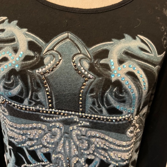 Harley-Davidson Black and Blue Long Sleeve Top - Picture 5 of 13